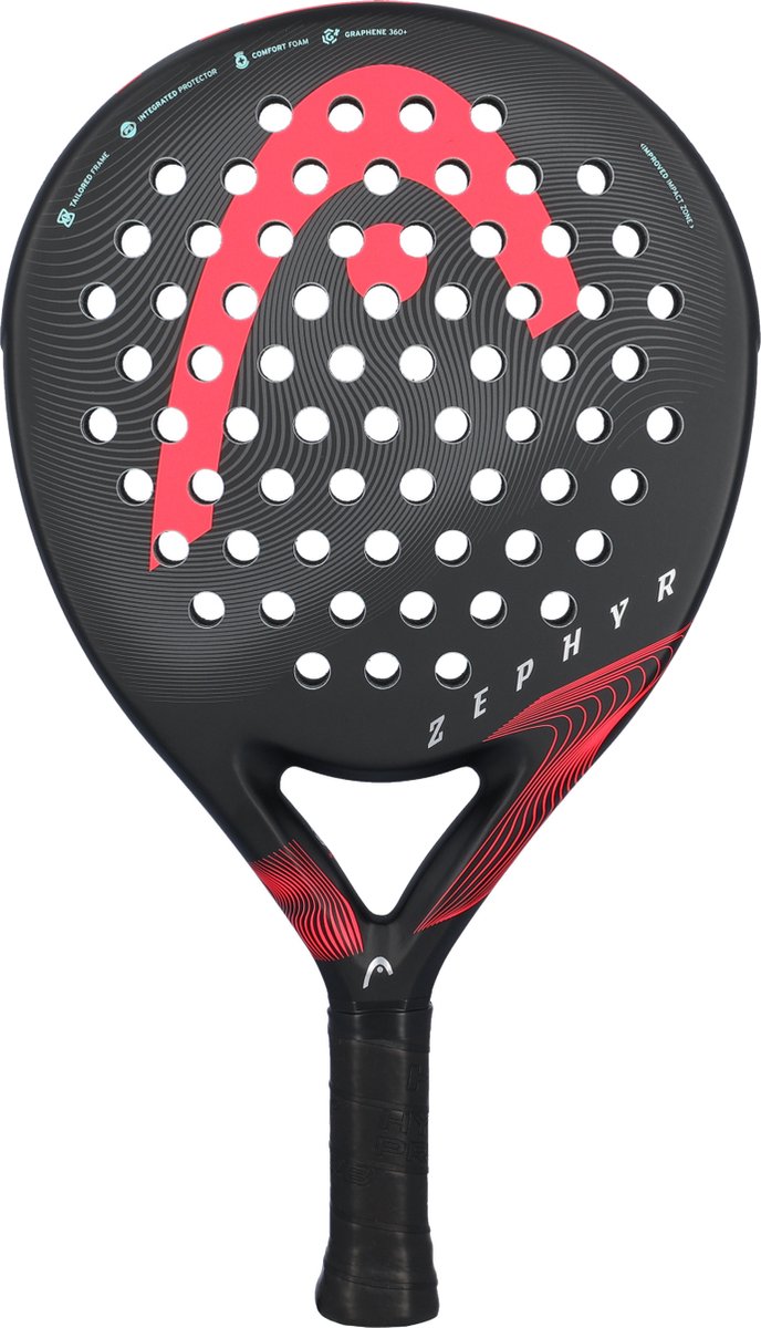 Padel Racket Head Zephyr 2023 Black