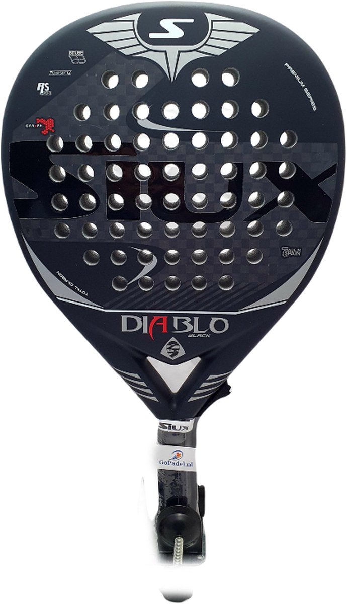 Siux Diablo Black 12K (Teardrop) padelracket