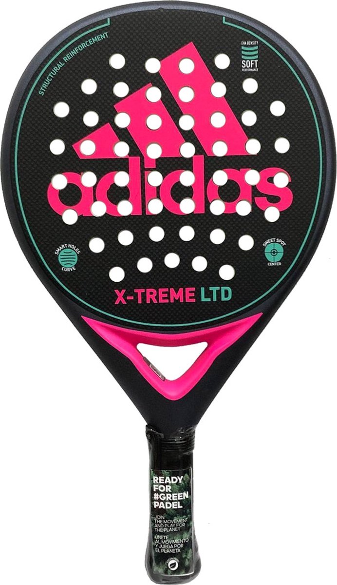 Adidas X-treme (Rond) Zwart/Roze Padel Racket