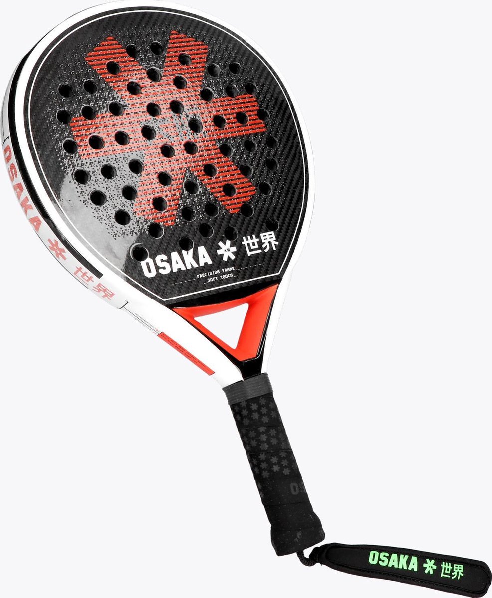 PADEL PRO TOUR precision white / oxy red - Padelracket Racket Professioneel Hard Frame